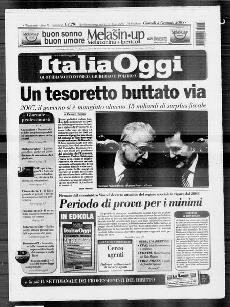 Italia oggi : quotidiano di economia finanza e politica